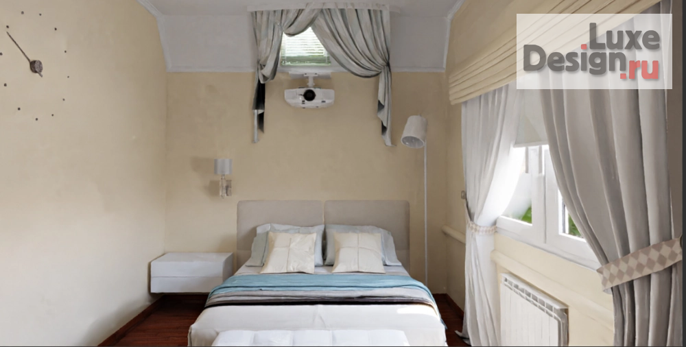 Дизайн интерьера загородного дома "Планировочные решения спальни, визуализация" (фото 15)