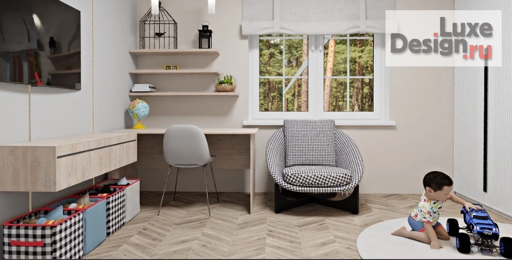 Дизайн интерьера детской "Детская, комната подростка" (фото 3)