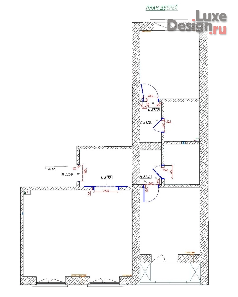 Дизайн интерьера квартиры "Чертежи" (фото 4)