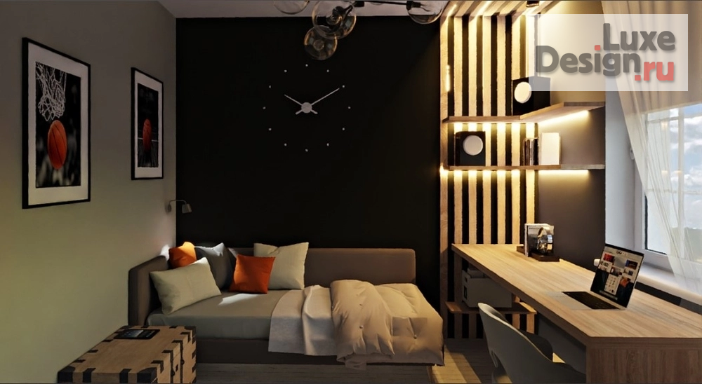 Дизайн интерьера детской "Детская, комната подростка" (фото 7)