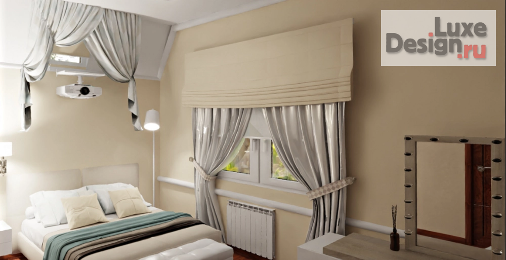 Дизайн интерьера загородного дома "Планировочные решения спальни, визуализация" (фото 20)