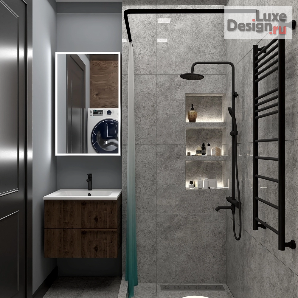 Дизайн интерьера двухкомнатной квартиры "Двушка в современном стиле" (фото 14)