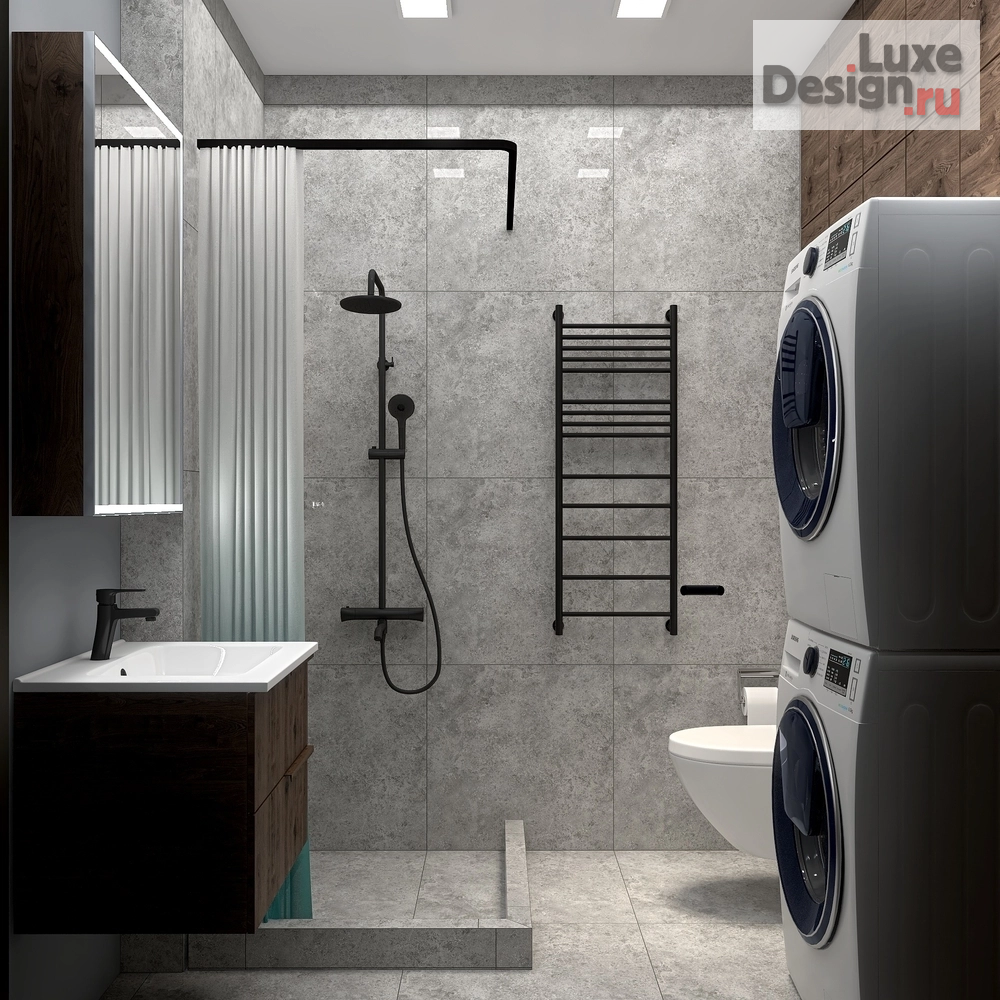 Дизайн интерьера двухкомнатной квартиры "Двушка в современном стиле" (фото 15)