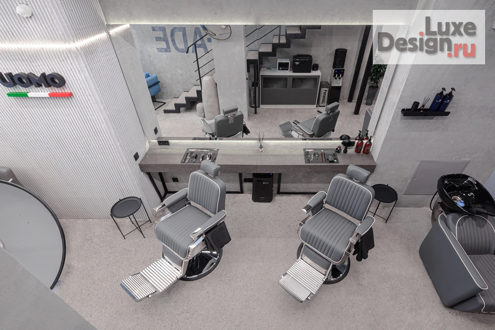 Дизайн интерьера салона красоты "Барбершоп UOMO" (фото 7) от дизайнера Беллер Алина Дизайн интерьера салона красоты "Барбершоп UOMO" (фото 7)