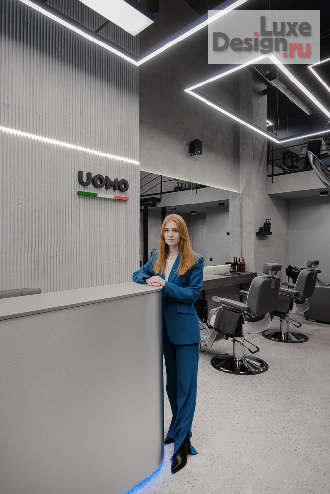 Дизайн интерьера салона красоты "Барбершоп UOMO" (фото 11)