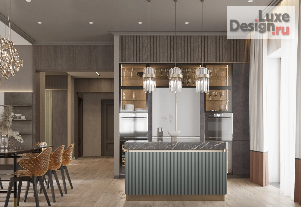 Дизайн интерьера коттеджа "Дизайн интерьера частного дома в пос. Кольцово" (фото 11)