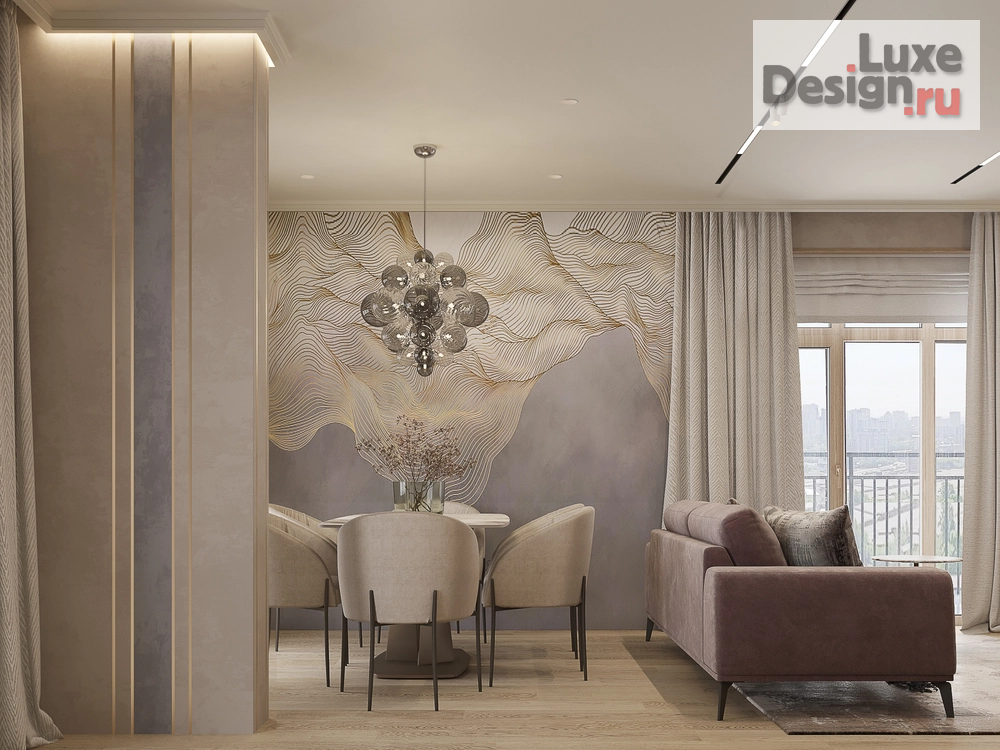 Дизайн интерьера квартиры "Дизайн квартиры в г. Новосибирск, ЖК Державина 50." (фото 4)