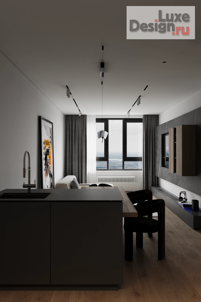 Дизайн интерьера трехкомнатной квартиры "ЖК ЕВРОПЕЙСКИЙ БЕРЕГ" (фото 11)