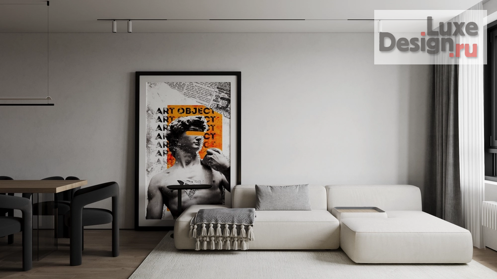 Дизайн интерьера трехкомнатной квартиры "ЖК ЕВРОПЕЙСКИЙ БЕРЕГ" (фото 8)