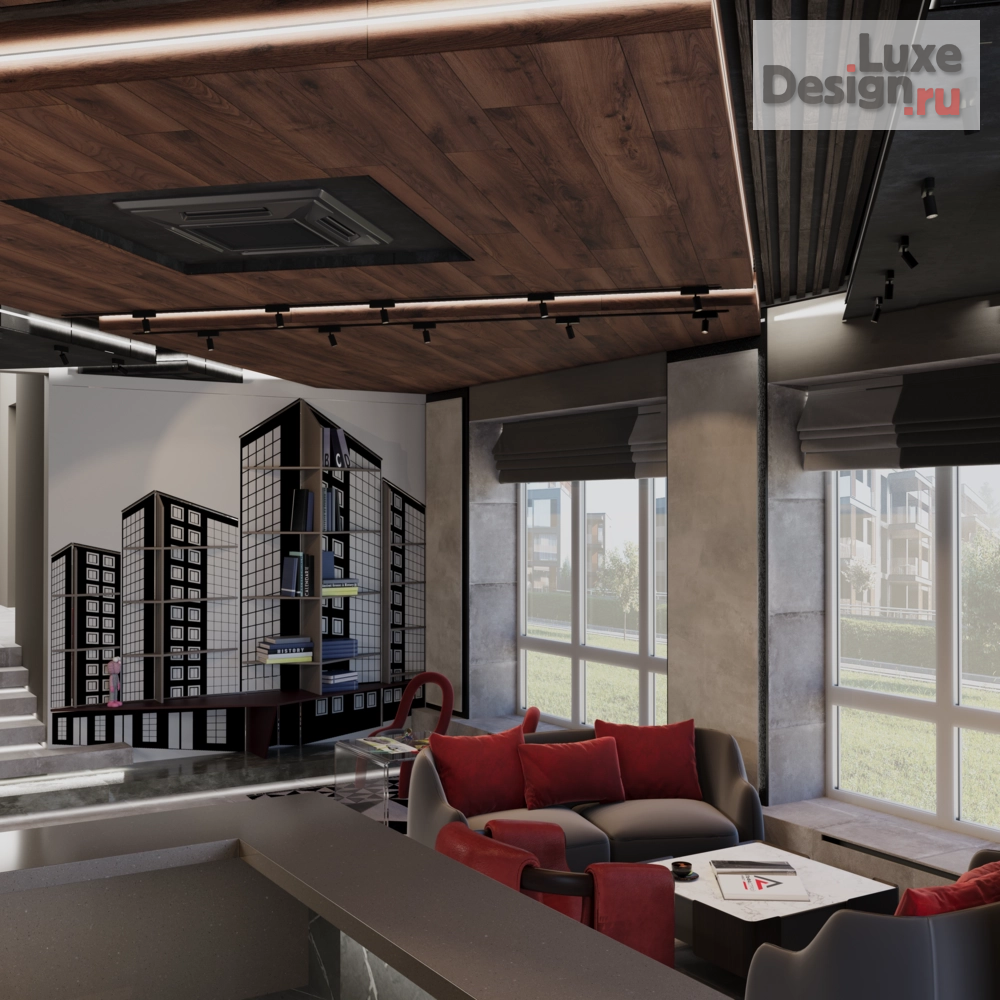 Дизайн интерьера офиса "Дизайн-проект офиса строительной компании" (фото 4)