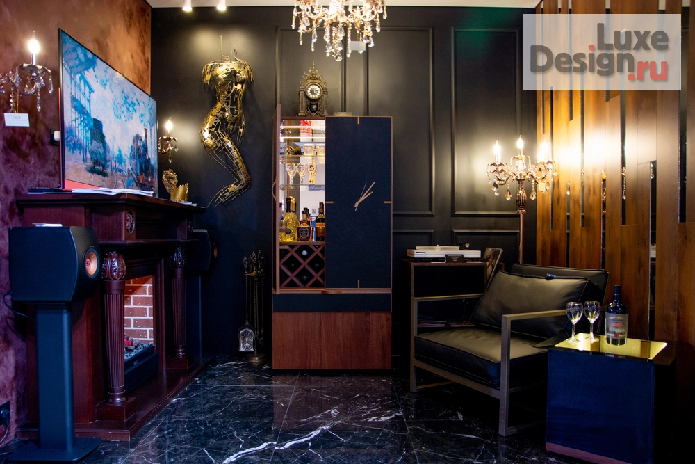 Дизайн арт-объекта "Интерьер с винным шкафом" (фото 1)