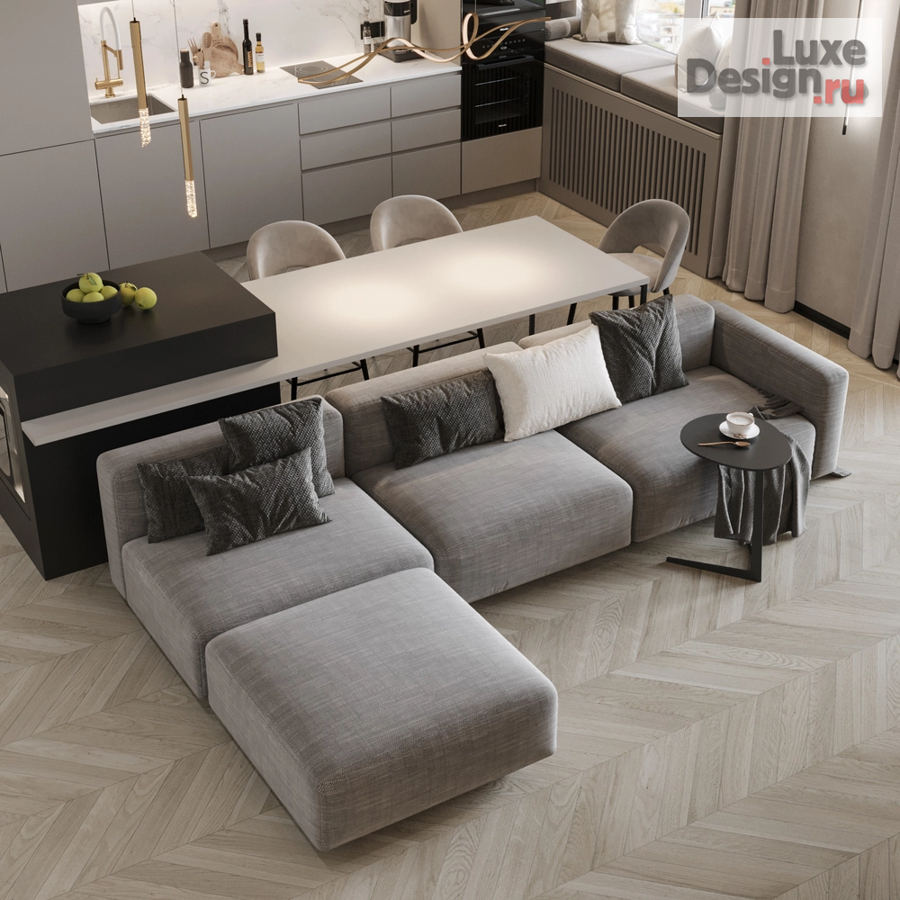 Дизайн интерьера трехкомнатной квартиры "Екатерина и Сергей |  ЖК Марсель-2 | 90 м2" (фото 62)