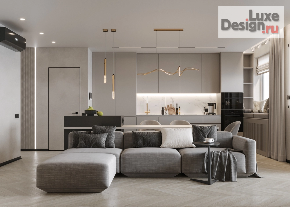 Дизайн интерьера трехкомнатной квартиры "Екатерина и Сергей |  ЖК Марсель-2 | 90 м2" (фото 36)