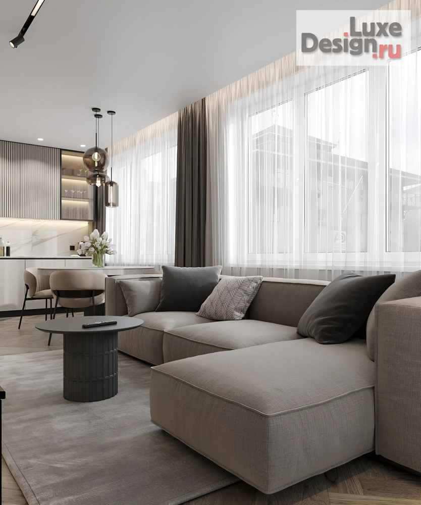 Дизайн интерьера трехкомнатной квартиры "Елена и Борис ЖК Мылзавод | 82 м2" (фото 38)