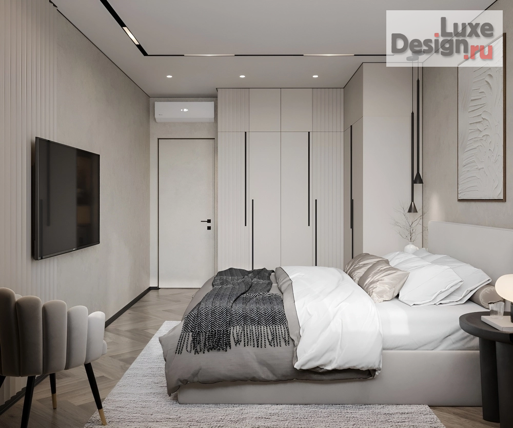 Дизайн интерьера трехкомнатной квартиры "Елена и Борис ЖК Мылзавод | 82 м2" (фото 40)