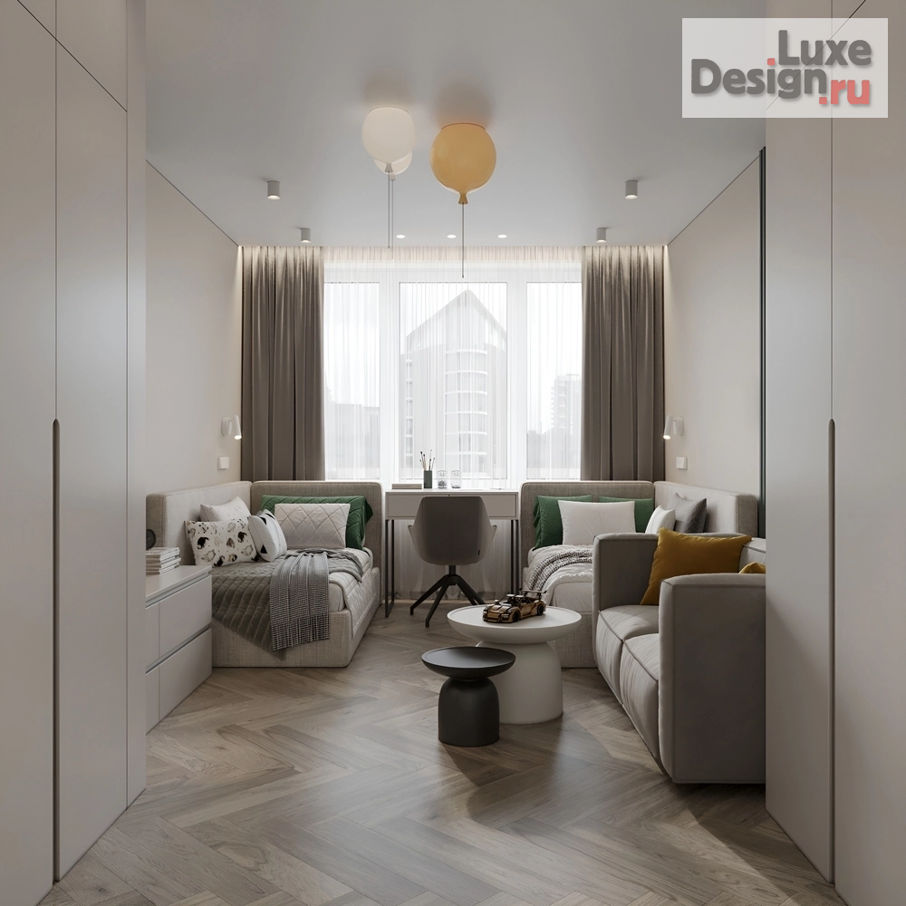Дизайн интерьера трехкомнатной квартиры "Елена и Борис ЖК Мылзавод | 82 м2" (фото 20)