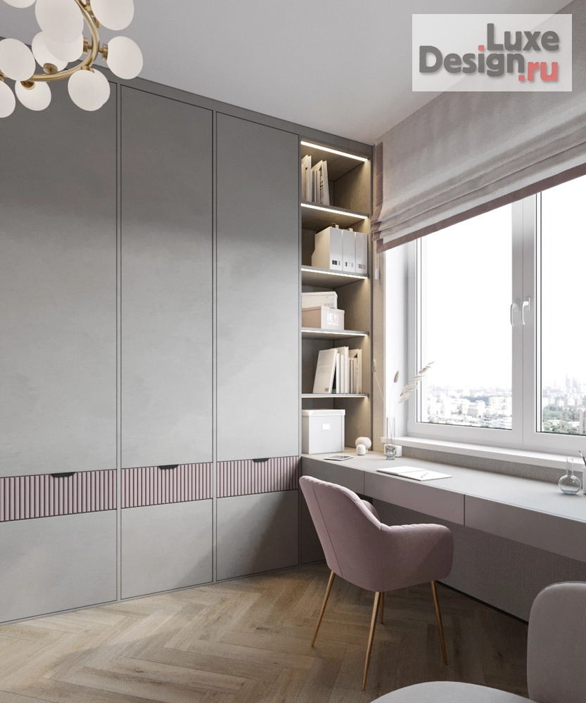 Дизайн интерьера трехкомнатной квартиры "Юлия и Олег | ЖК Современник | 121 м2" (фото 19)