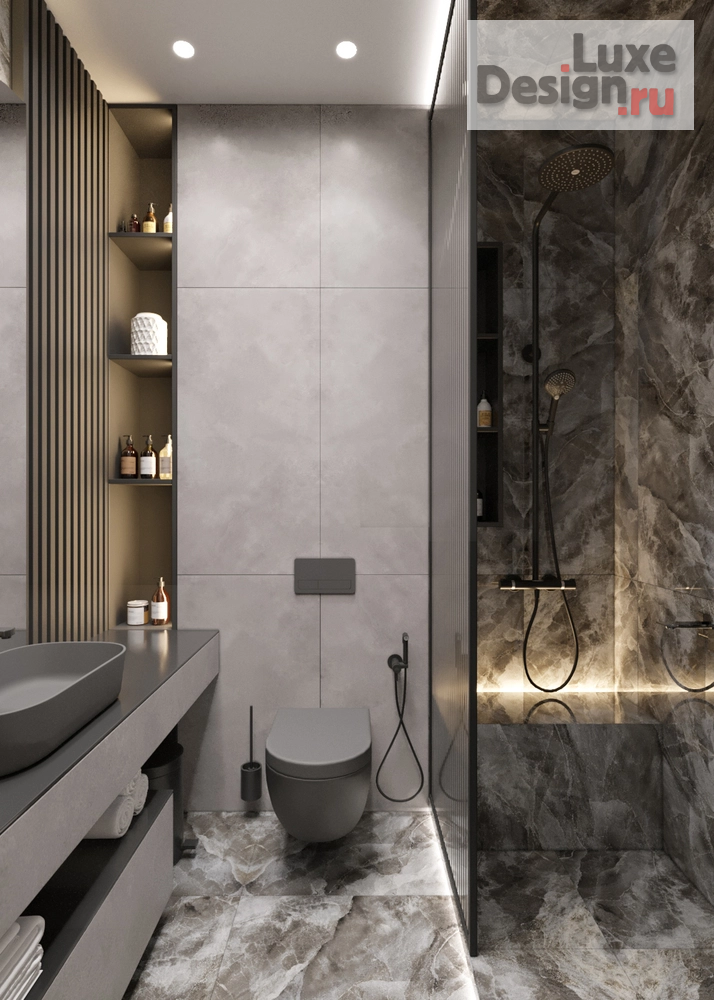 Дизайн интерьера трехкомнатной квартиры "Юлия и Олег | ЖК Современник | 121 м2" (фото 12)