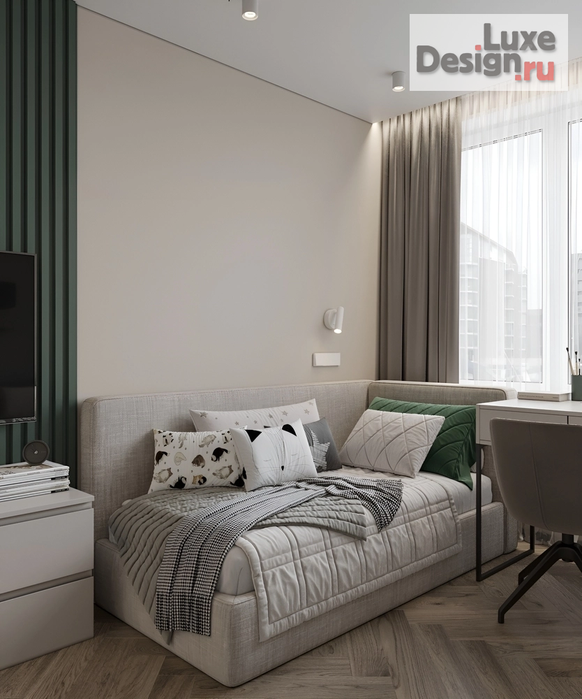 Дизайн интерьера трехкомнатной квартиры "Елена и Борис ЖК Мылзавод | 82 м2" (фото 25)