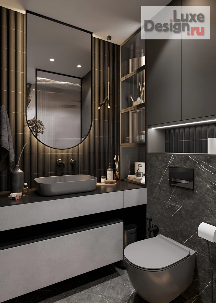 Дизайн интерьера трехкомнатной квартиры "Елена и Борис ЖК Мылзавод | 82 м2" (фото 33)