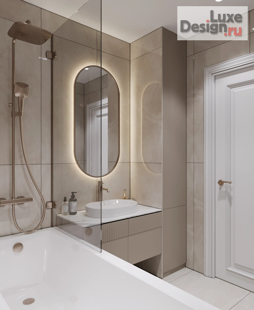 Дизайн интерьера двухкомнатной квартиры "Анжелика и Денис  | ЖК на Есенина | 72 м2" (фото 21)