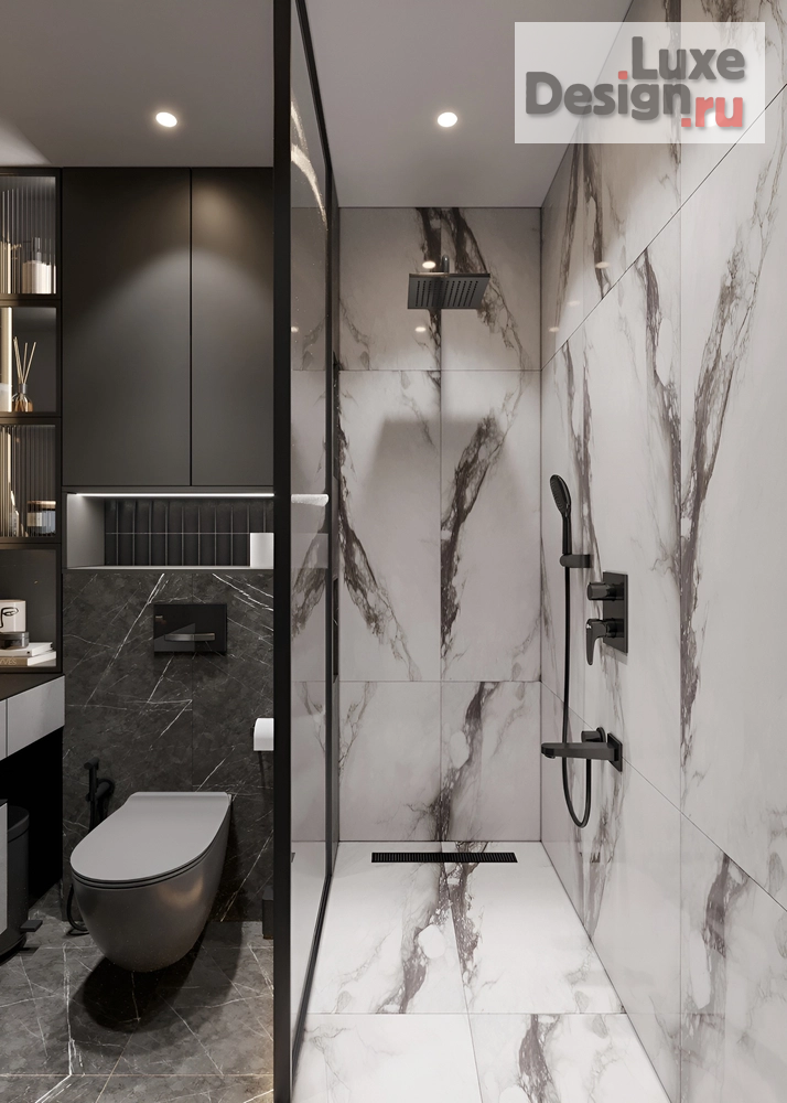 Дизайн интерьера трехкомнатной квартиры "Елена и Борис ЖК Мылзавод | 82 м2" (фото 10)