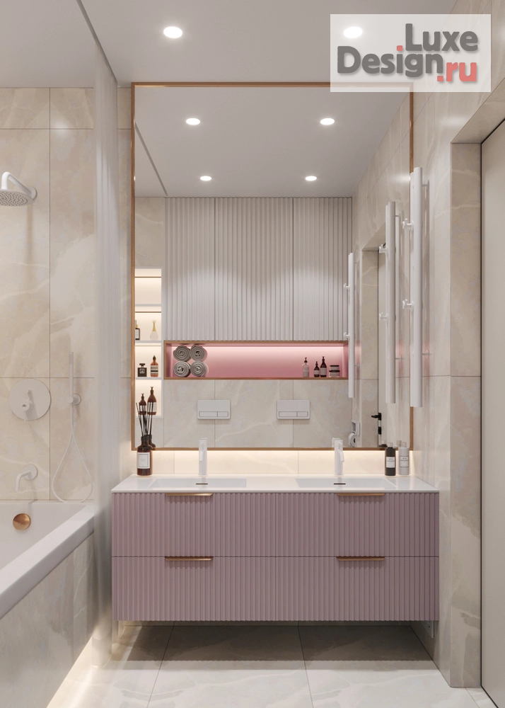 Дизайн интерьера трехкомнатной квартиры "Екатерина и Сергей |  ЖК Марсель-2 | 90 м2" (фото 28)