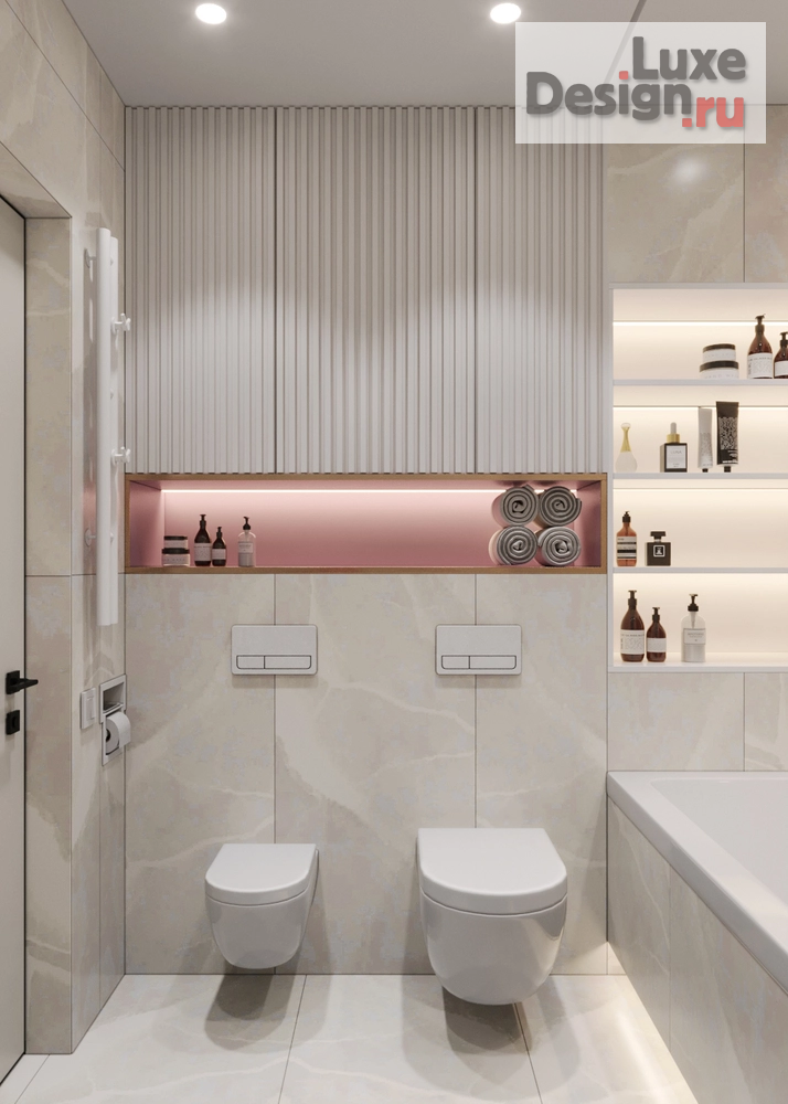 Дизайн интерьера трехкомнатной квартиры "Екатерина и Сергей |  ЖК Марсель-2 | 90 м2" (фото 31)