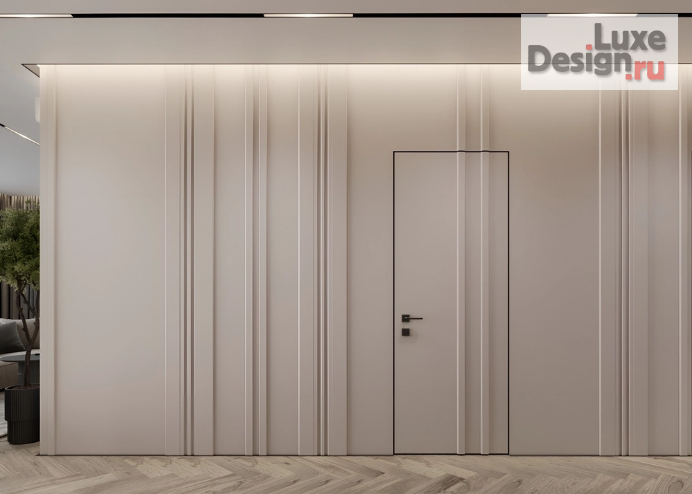 Дизайн интерьера трехкомнатной квартиры "Елена и Борис ЖК Мылзавод | 82 м2" (фото 3)