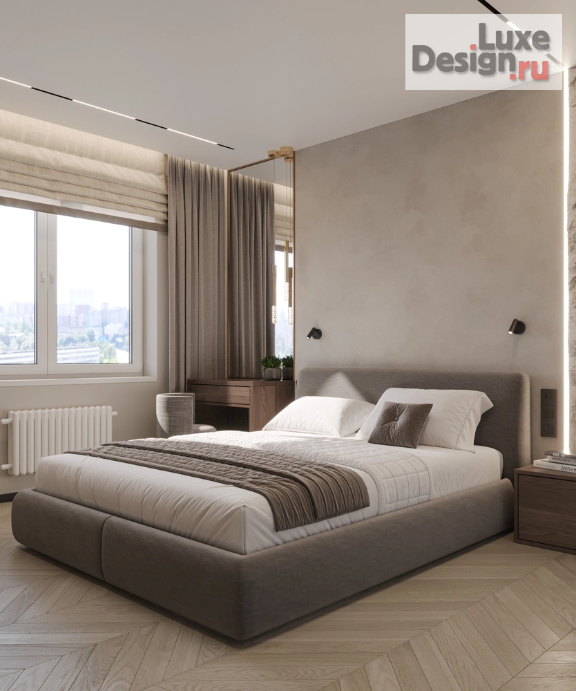 Дизайн интерьера трехкомнатной квартиры "Екатерина и Сергей |  ЖК Марсель-2 | 90 м2" (фото 4)