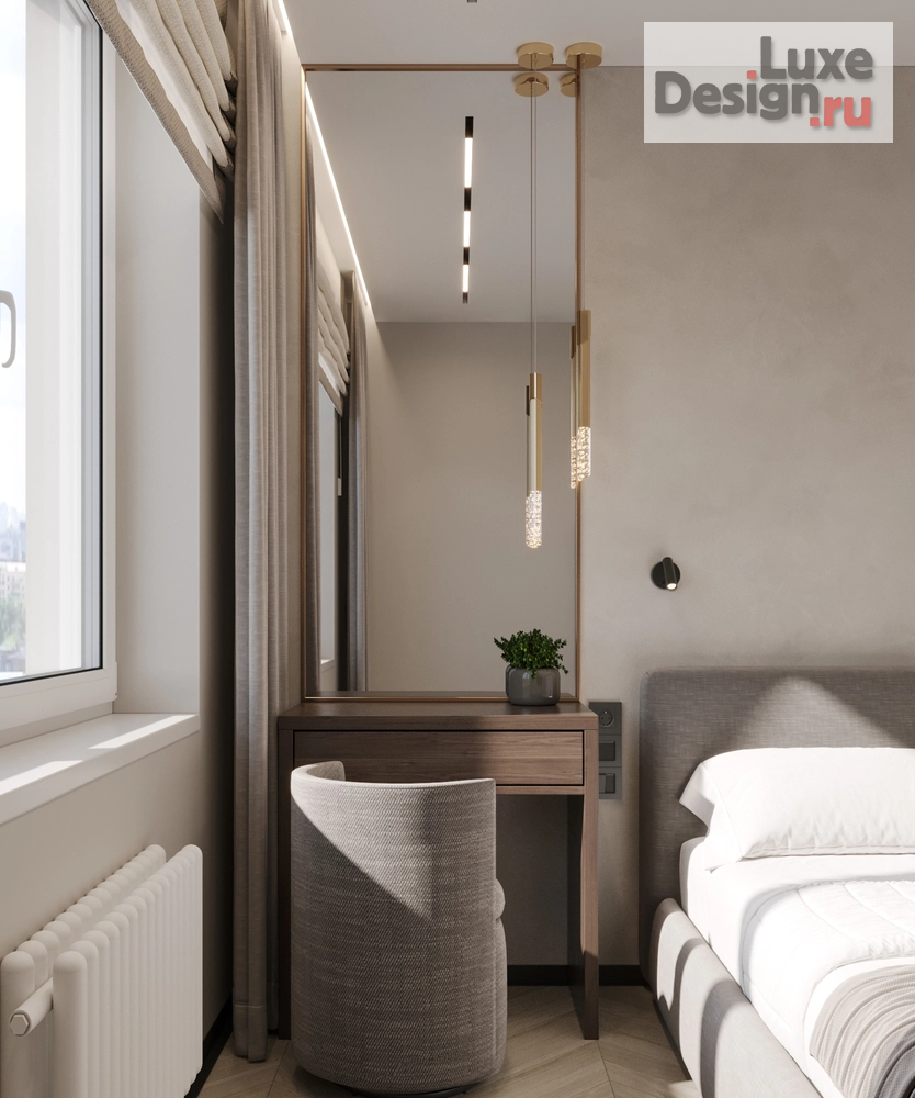 Дизайн интерьера трехкомнатной квартиры "Екатерина и Сергей |  ЖК Марсель-2 | 90 м2" (фото 8)