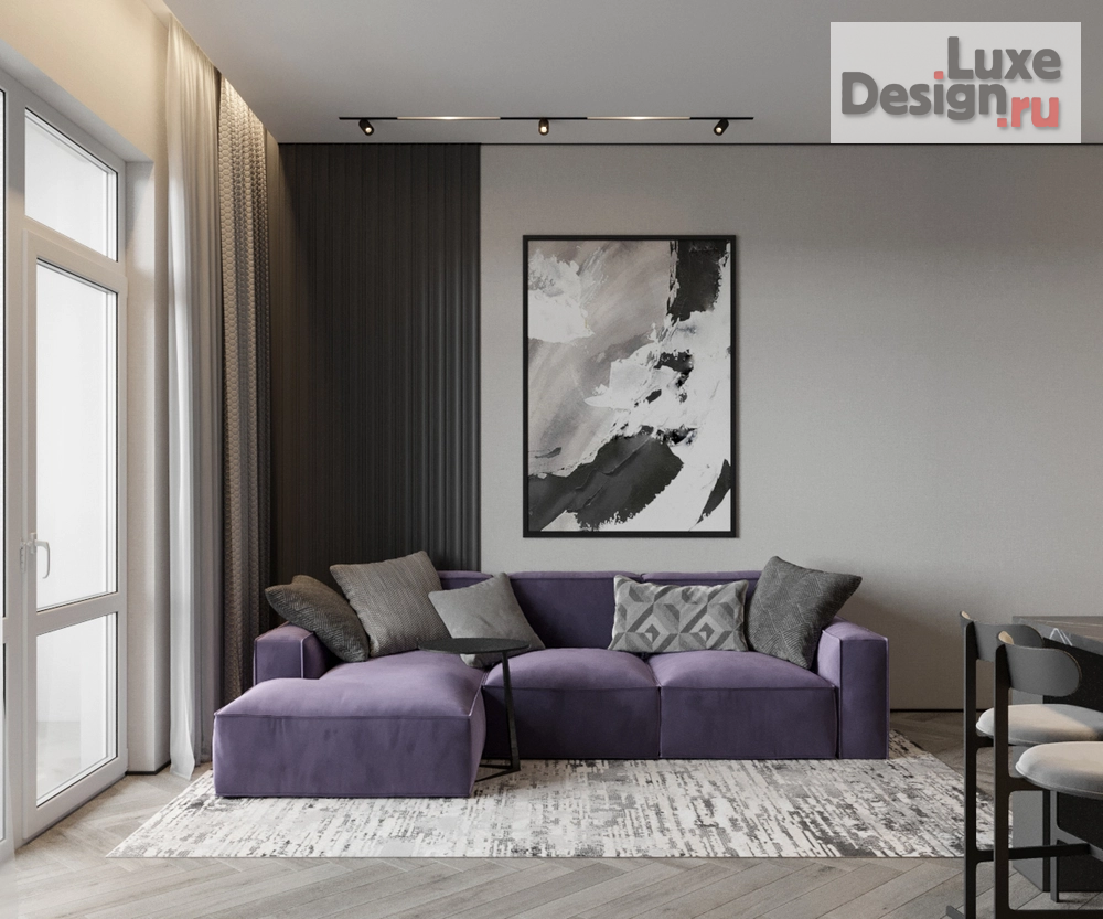 Дизайн интерьера трехкомнатной квартиры "Юлия и Олег | ЖК Современник | 121 м2" (фото 5)