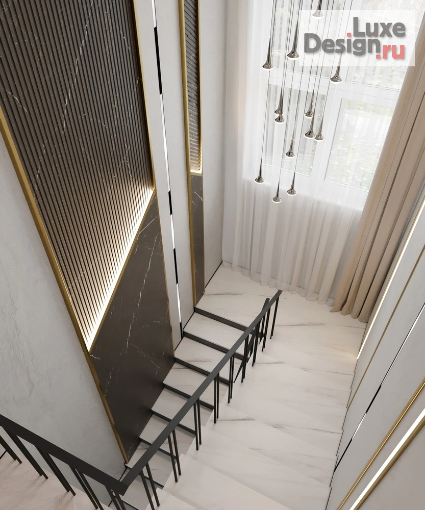 Дизайн интерьера коттеджа "Елена  | Коттедж на Жемчужной | 235 м2" (фото 1)