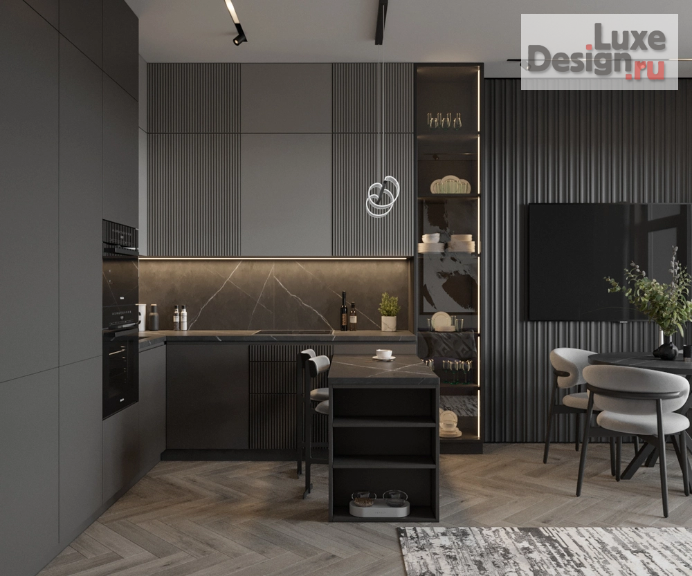 Дизайн интерьера трехкомнатной квартиры "Юлия и Олег | ЖК Современник | 121 м2" (фото 6)