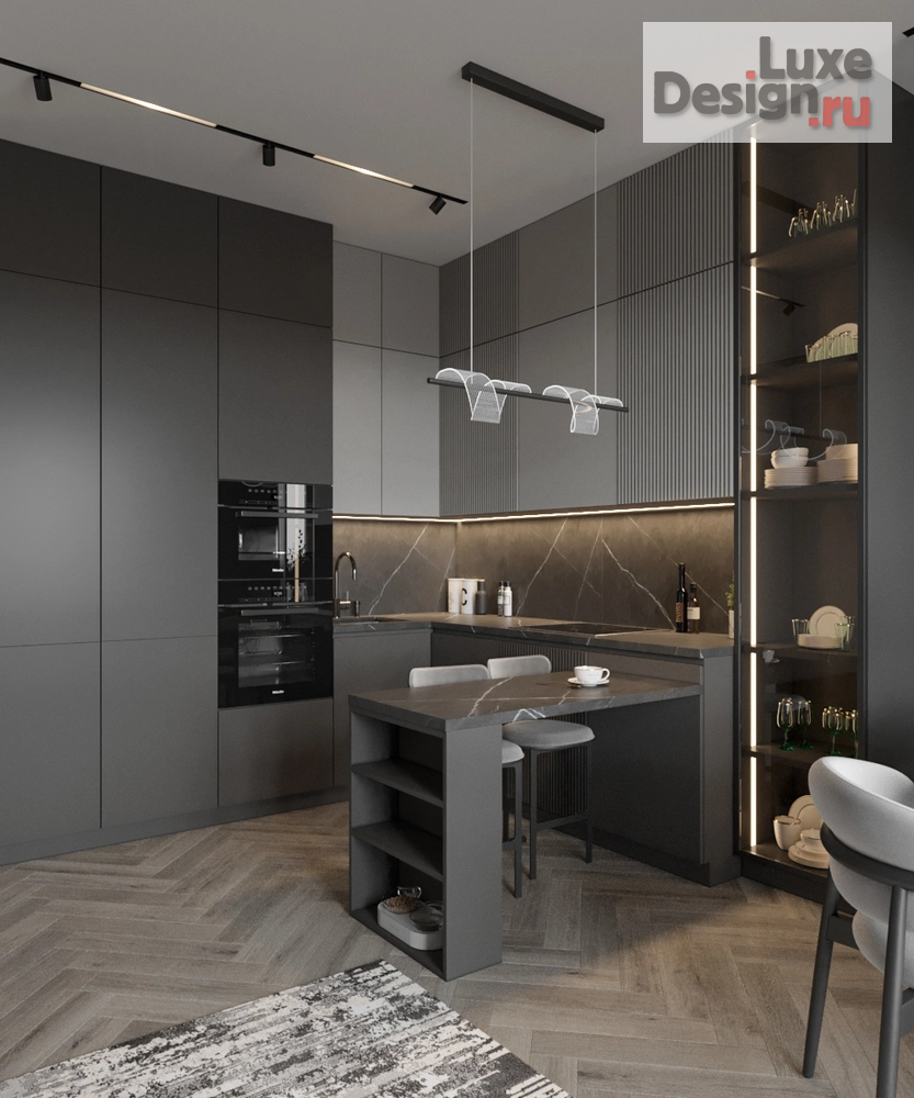 Дизайн интерьера трехкомнатной квартиры "Юлия и Олег | ЖК Современник | 121 м2" (фото 8)