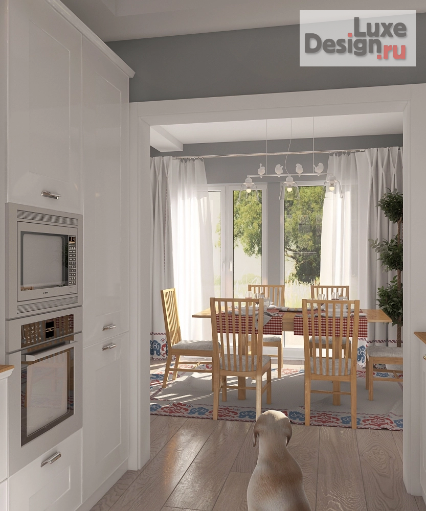 Дизайн интерьера загородного дома "Домик в деревне" (фото 5)