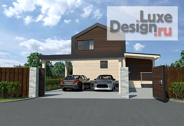 Частная архитектура "Двухэтажный дом "Clever 3", 125 кв.м.. " (фото 3)