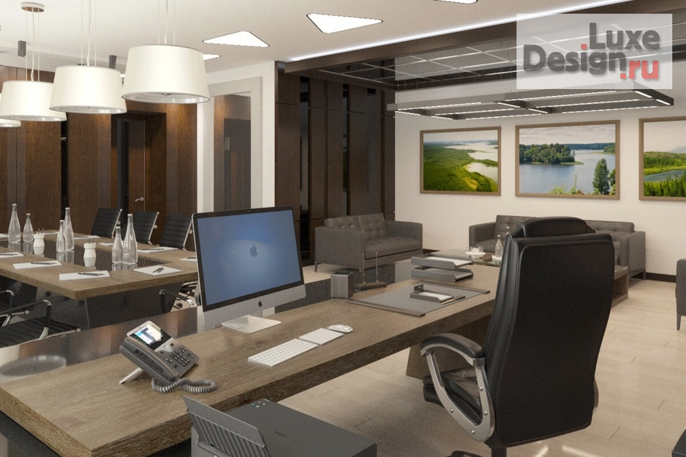 Дизайн интерьера офиса "Проект кабинета руководителя " (фото 6)