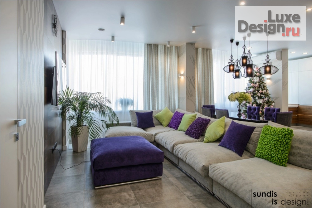 Дизайн интерьера пентхауса "Реализованный проект пентхауса 170 кв.м." (фото 3)