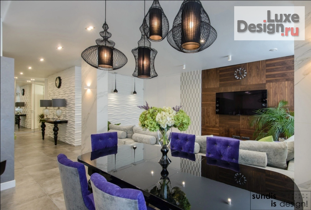 Дизайн интерьера пентхауса "Реализованный проект пентхауса 170 кв.м." (фото 2)