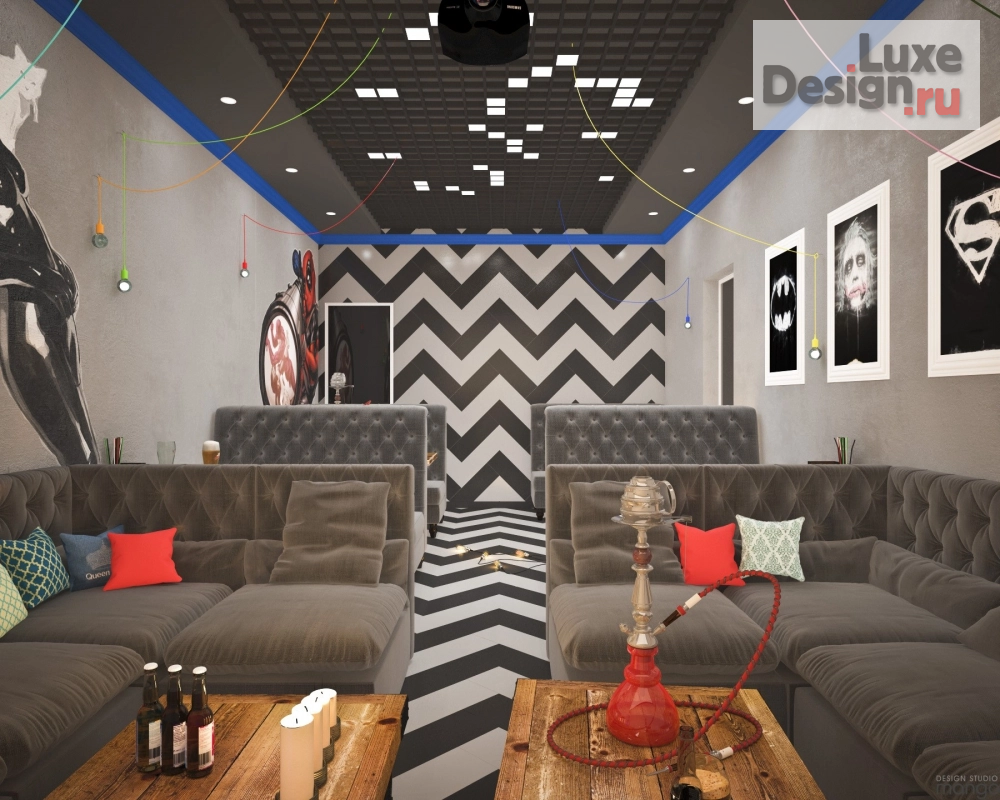 Дизайн интерьера кафе "Проект кальянной" (фото 1)