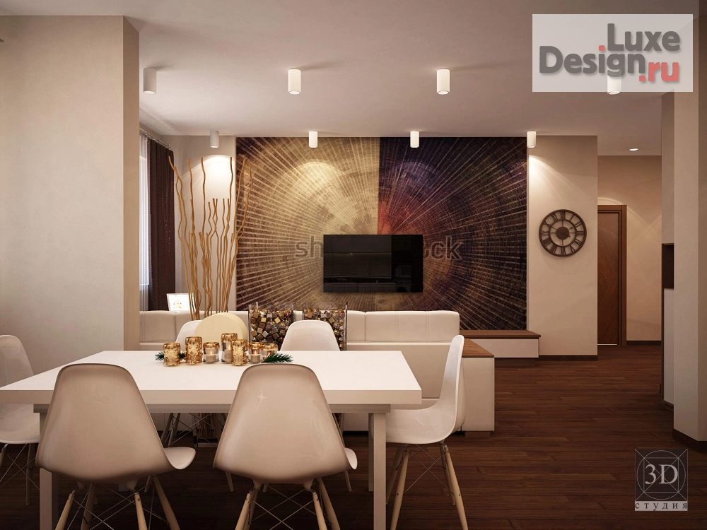 Дизайн интерьера двухкомнатной квартиры "Проект квартиры" (фото 1)