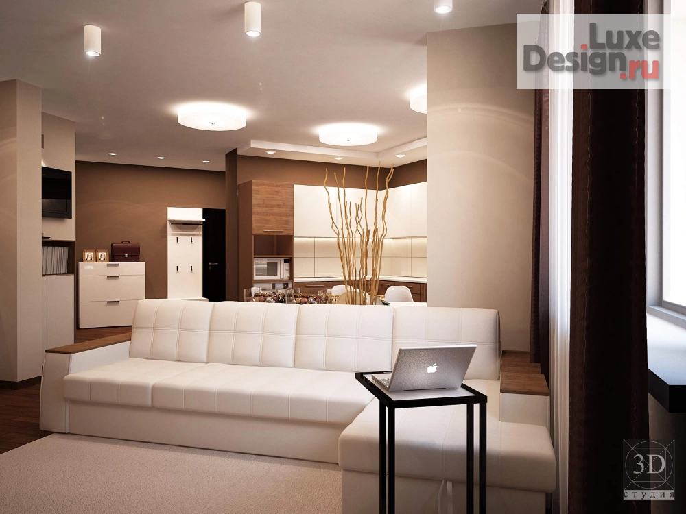 Дизайн интерьера двухкомнатной квартиры "Проект квартиры" (фото 3)