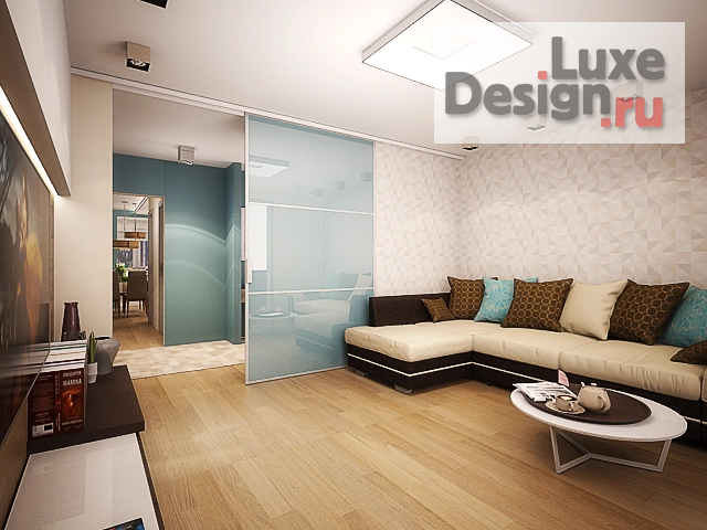 Дизайн интерьера трехкомнатной квартиры "Горская" (фото 3)