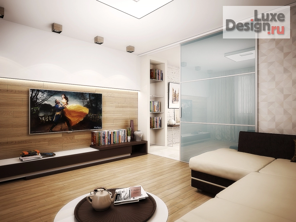 Дизайн интерьера трехкомнатной квартиры "Горская" (фото 2)