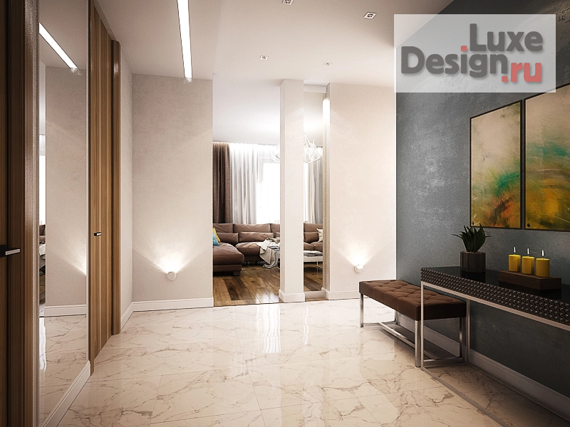 Дизайн интерьера трехкомнатной квартиры "Современный интерьер" (фото 5)