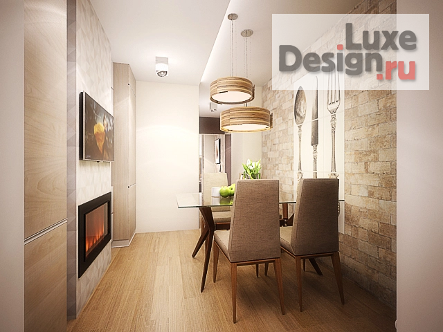 Дизайн интерьера трехкомнатной квартиры "Горская" (фото 9)