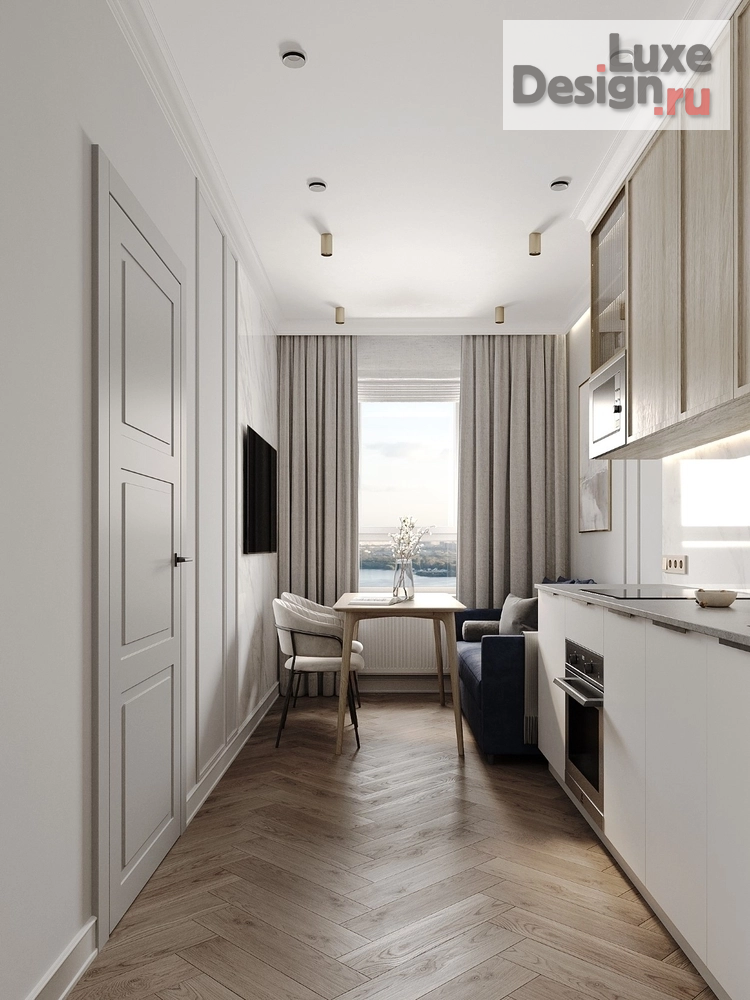 Дизайн интерьера однокомнатной квартиры "Дизайн интерьера однокомнатной квартиры "Квартира 31 м² - Набережная Иркута"" (фото 12)