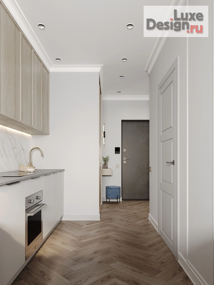 Дизайн интерьера однокомнатной квартиры "Дизайн интерьера однокомнатной квартиры "Квартира 31 м² - Набережная Иркута"" (фото 13)