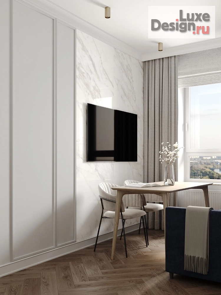 Дизайн интерьера однокомнатной квартиры "Дизайн интерьера однокомнатной квартиры "Квартира 31 м² - Набережная Иркута"" (фото 14)